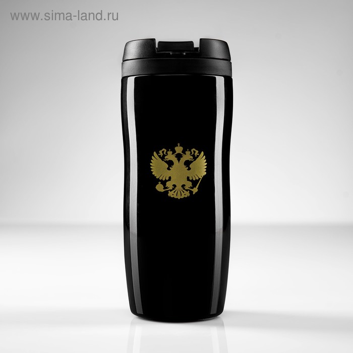 Термостакан «Президентский» черный, 350 мл - Фото 1