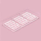 Форма для шоколада KONFINETTA «Плитка шоколада», 33×16.5×2.5 см, 3 ячейки 7.5×11.3 см, пластик, прозрачная 4488599