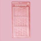 Форма для шоколада KONFINETTA «Плитка шоколада», 33×16.5×2.5 см, 3 ячейки 7.5×11.3 см, пластик, прозрачная 4488599