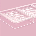 Форма для шоколада KONFINETTA «Плитка шоколада», 33×16.5×2.5 см, 3 ячейки 7.5×11.3 см, пластик, прозрачная 4488599