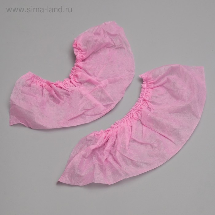 Носки одноразовые из нетканного материала для прокатной обуви, розовые. 43-44 рр