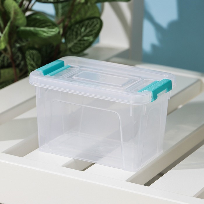 Контейнер для хранения с крышкой Smart Box, 375 мл, 12×8×7 см, цвет МИКС - Фото 1