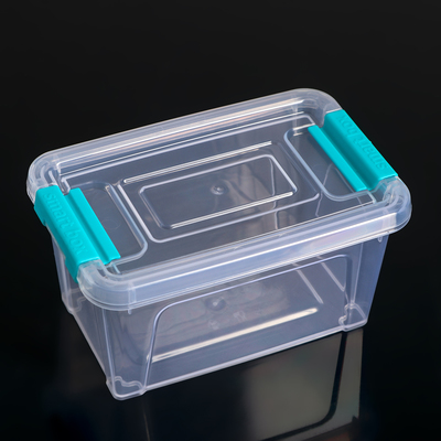 Контейнер для хранения с крышкой Smart Box, 285 мл, 12×8×6 см, цвет прозрачно-бирюзовый
