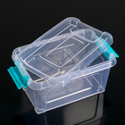 Контейнер для хранения с крышкой Smart Box, 285 мл, 12×8×6 см, цвет прозрачно-бирюзовый - Фото 2