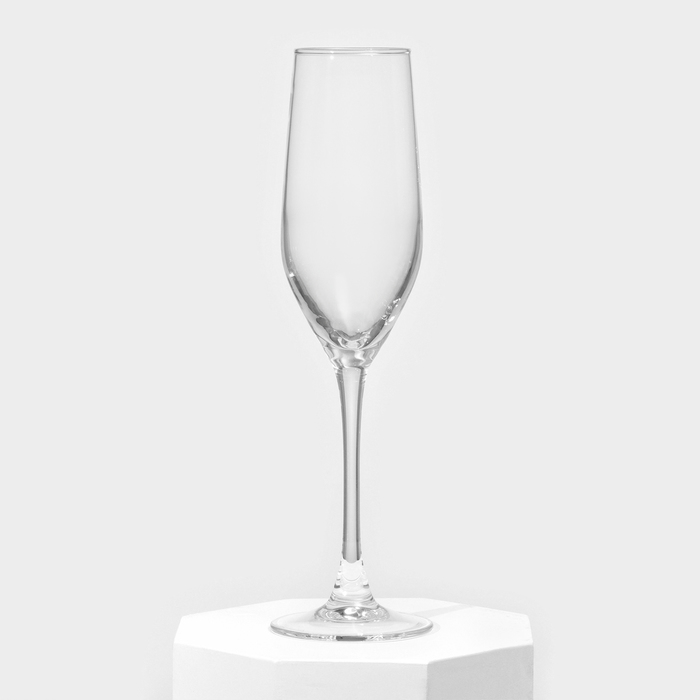 Набор стеклянных бокалов для шампанского «Время дегустаций. Шампань», 160 мл, 4 шт - фото 1908502819