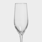 Набор стеклянных бокалов для шампанского «Время дегустаций. Шампань», 160 мл, 4 шт - Фото 3