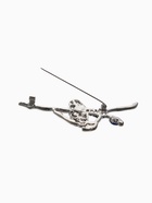 Брошь «Балерина» на сцене, сине-голубая в серебре - фото 64527583