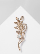 Брошь «Ветвь» с жемчужиной, цвет белый в золоте - Фото 5