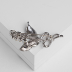 Брошь «Цветок любви», цвет белый в серебре - Фото 2