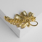 Брошь «Цветочная сирень», цвет белый в жёлтом золоте - Фото 3