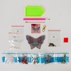 Алмазная вышивка-брелок «Бабочка», заготовка: 7 × 9 см - Фото 2