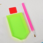 Алмазная вышивка-брелок «Сердце роскошное», заготовка: 7 × 7 см - Фото 3