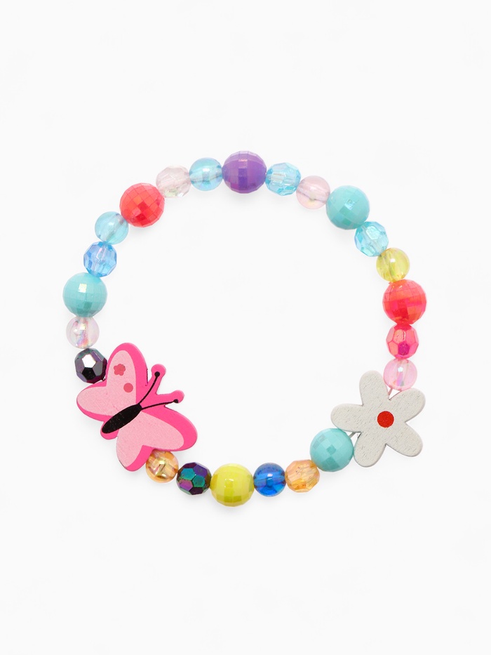 Браслет детский «Выбражулька. Бабочка с цветочком», d=5 см, МИКС