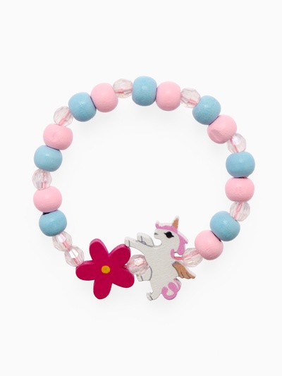 Браслет детский «Выбражулька. Единорог с цветком», d=5 см, МИКС