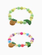 Браслет детский «Выбражулька. Ананас с листочками», d=5 см, МИКС - Фото 2