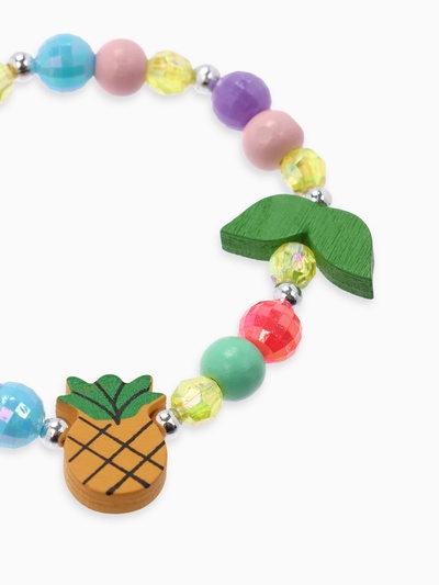 Браслет детский «Выбражулька. Ананас с листочками», d=5 см, МИКС