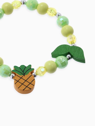 Браслет детский «Выбражулька. Ананас с листочками», d=5 см, МИКС
