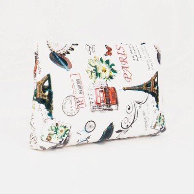 Косметичка на молнии, цвет светло-бежевый