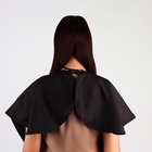 Пелерина парикмахерская, с крючком, чёрная - Фото 4