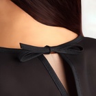 Пелерина парикмахерская, с крючком, чёрная - Фото 5