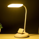 Лампа настольная с АКБ "Лайт" LED 6Вт 3000К-6000К USB белый 12,5х11х44 см. - Фото 5
