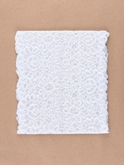 Кружевная эластичная ткань, 190 мм, 2.7±0.5 м, молочная - Фото 4