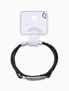 Браслет кожа "Атака" перо, цвет чёрный в серебре ,L=20,5см - фото 809296479