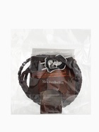 Браслет кожаный «Гордон» череп, коричневый с серебром, 21.5 см - Фото 7