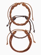 Браслет кожа «Тревел», 3 шт. коричневый, d=7.5 см  (артикул 4454828)  большой выбор товаров оптом и в розницу по низким ценам с доставкой