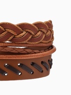 Браслет кожа «Тревел», 3 шт. коричневый, d=7.5 см  (артикул 4454828)  большой выбор товаров оптом и в розницу по низким ценам с доставкой