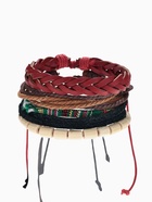 Набор браслетов «Радужный», 4 шт. кожа, цветной, d=8 см - Фото 1