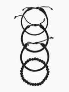 Набор браслетов «Баса», 4 шт. кожа, чёрный, d=7.5 см - Фото 2