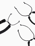 Набор браслетов «Баса», 4 шт. кожа, чёрный, d=7.5 см - Фото 3