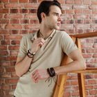 Набор браслетов кожаных «Комель», 4 шт., коричневый, d=7.5 см - Фото 2