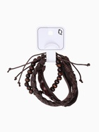 Набор браслетов «Комель», 4 шт. кожа, коричневый, d=7.5 см - Фото 8