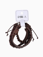 Набор браслетов «Комель», 4 шт. кожа, коричневый, d=7.5 см - Фото 9