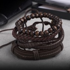 Набор браслетов из кожи «Парун», коричневый, d=7.5 см - Фото 5