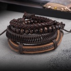 Браслет кожа "Фита", цвет коричневый, d=7,5 см - фото 809270504