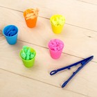 Набор для сортировки «Сортер стаканчики. Животные» с пинцетом в пакете - фото 24438271