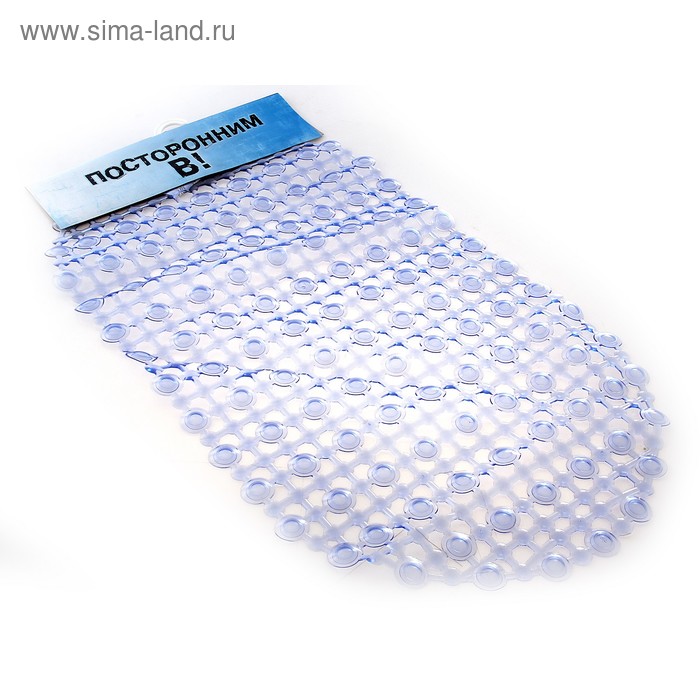 SPA-коврик для ванны на присосках 37×67 см, цвет бирюзовый - Фото 1