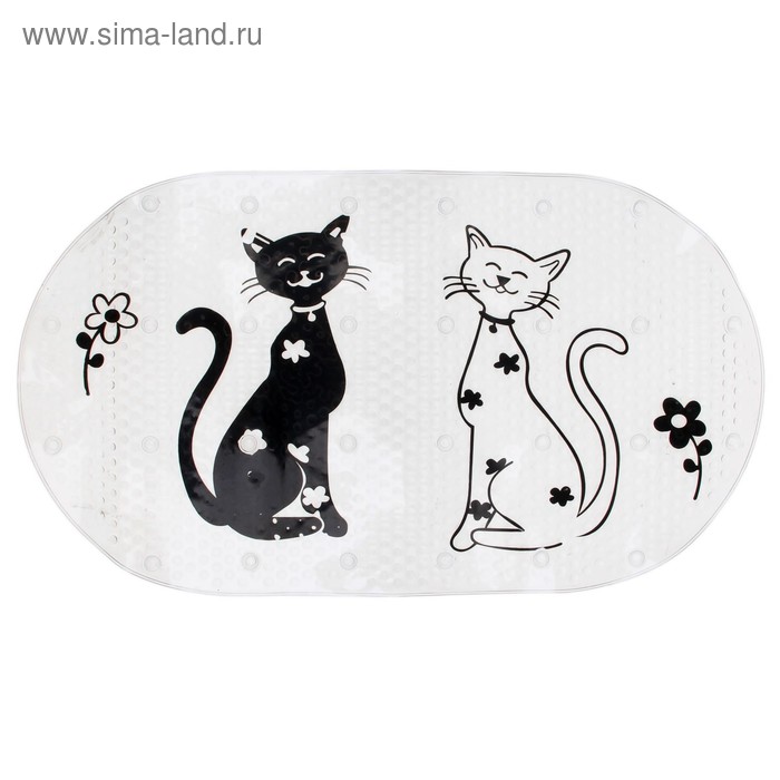 SPA-коврик для ванны на присосках «Кошечки», 36×66 см - Фото 1