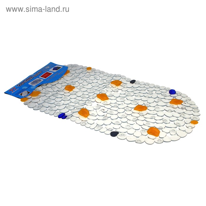 SPA-коврик для ванны на присосках «Ракушки», 35×69 см - Фото 1