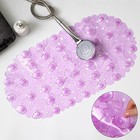 Коврик противоскользящий в ванну на присосках Доляна «Крупная галька», 35×65 см, цвет МИКС - Фото 4