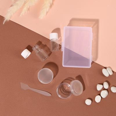 Набор для хранения, в футляре, 5 предметов, цвет белый/прозрачный