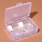 Набор для хранения, в футляре, 5 предметов, цвет белый/прозрачный - Фото 3