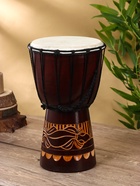 Сувенирный музыкальный инструмент "Барабан Джембе Узоры" 30х15х15 см   МИКС 4499212 Сувенирный музыкальный инструмент "Барабан Джембе Узоры" 30х15х15 см   МИКС 4499212