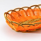 Корзинка для фруктов и хлеба Доляна «Венок», 24×16×6 см, цвет золотистый - фото 4288437