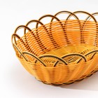 Корзинка для фруктов и хлеба Доляна «Венок», 28×20×10 см, цвет золотистый - фото 6248356