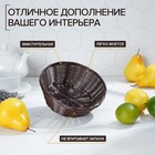 Корзинка для фруктов и хлеба Доляна «Шоко», 18×18×6 см - фото 6248386