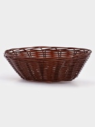 Корзинка для фруктов и хлеба Доляна «Шоко», 18×18×5.5 см, пластик, плетёная, коричневая - Фото 5